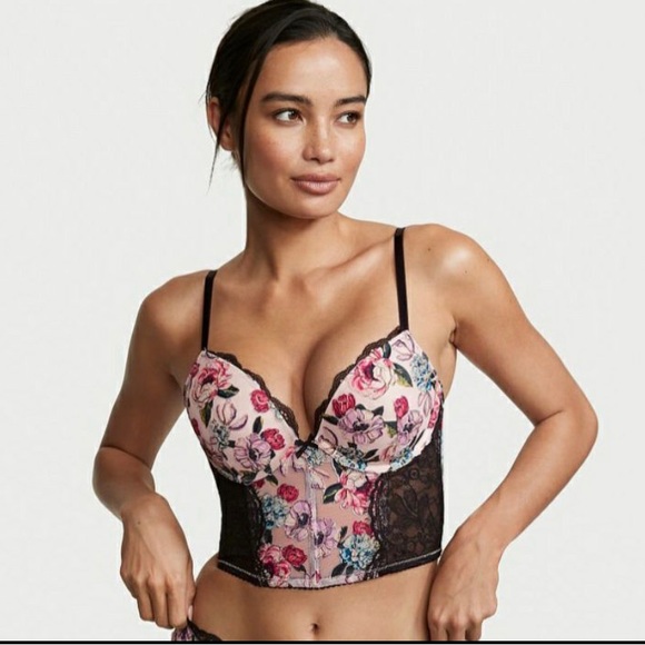 victoria secret BUNDLE panties sm & bra Bombshell corset 34c - Picture 6 of 8